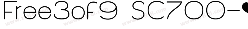 Free3of9 SC700字体转换